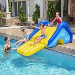 Aiperq - toboggan gonflable pour piscine toboggan aquatique avec arroseur intgr,  partir de 3 ans, ...