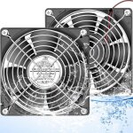 Ventilateur tanche 120 mm x 25 mm 12 v cc sans balais pour botier d'ordinateur, double roulement  ...