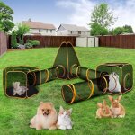 Aire de jeu pour chat 6 en 1 pour l'ext�rieur, enclos portable, cage de jeu et parc pour animaux de compagnie, ...