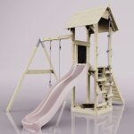 Polarplay - aire de jeu göteborg rosa 357 x 242 cm balançoire pour enfants Polarplay - aire de jeu göteborg rosa 357 x 242 cm balançoire pour enfants