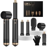 Airstyler airbrush 5 en 1 brosse soufflante 5 en 1, seche cheveux 5 en 1 avec seche cheveux boucleur, ...
