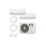 Airton - pack climatiseur reversible bi - split a poser soi - meme - 2500w - 2500w - readyclim 2x6m - ...