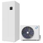 Airwell - ensemble pompe  chaleur air / eau wellea wt 4 kw monophas avec ballon ecs 190l - airpacwellea4mecs ...