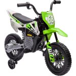 Aiyaplay - moto cross lectrique dirt bike enfant 12v 2 moteurs 2 vitesses 2, 4 - 5 km / h musiques vert ...