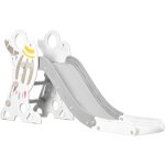Aiyaplay - toboggan enfant 18 - 36 mois design fusée - usage intérieur - dim. 157l x 46, 5l x 80h cm ... Aiyaplay - toboggan enfant 18 - 36 mois design fusée - usage intérieur - dim. 157l x 46, 5l x 80h cm ...