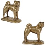 Akita, akita inu - statuette de chien, figurine de bureau, trophée pour une exposition canine par art ... Akita, akita inu - statuette de chien, figurine de bureau, trophée pour une exposition canine par art ...