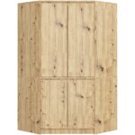 Armoire d'angle akord s100 chêne artisan 100 cm 4 portes façade chêne artisan 6 étagères 100x50x180 cm ... Armoire d'angle akord s100 chêne artisan 100 cm 4 portes façade chêne artisan 6 étagères 100x50x180 cm ...