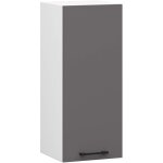 Armoires de cuisine haute akord w30 oliwia h720 blanc 30 cm 1 porte faade gris graphite 2 tagres 30x30x72 ...