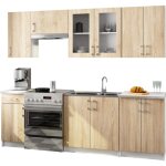 Akord - ensemble de cuisine vitré lima 2. 4m h720 blanc 240 cm 11 portes 1 tiroir façade chêne sonoma ... Akord - ensemble de cuisine vitré lima 2. 4m h720 blanc 240 cm 11 portes 1 tiroir façade chêne sonoma ...