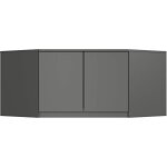 Surmeuble pour armoire akord s100 gris graphite 100 cm 2 portes 3 étagères 100x50x55 cm Surmeuble pour armoire akord s100 gris graphite 100 cm 2 portes 3 étagères 100x50x55 cm