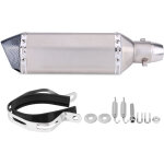 Akozon tuyau de silencieux d'�chappement universel pour moto, avec db killer, pour d�coration en fiber ...