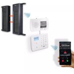 Alarme appel et sms gsm 2g + 3g + 4g barrires infrarouges solaires 1b - 60 900 mtres longue porte ...
