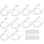 Alarme de capteur de contact de fen�tre de porte de s�curit� filaire, 10pcs alarme de commutateur magn�tique ...