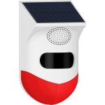 Alarme de dtecteur de mouvement extrieur sans fil monobloc - alarme d'alle sans fil, tanche et alimente ...