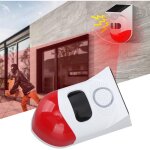 Alarme de d�tecteur de mouvement solaire ext�rieur alarme de s�curit� sans fil aliment�e par �nergie ...