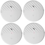 Alarme de fen�tre de porte avec capteur de vibration blanc 2 packs 125db d�tecteur de cambriolage fin ...