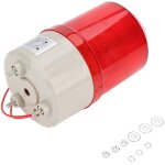 Alarme lumineuse et sonore 220v - gyrophare led tournant rouge - signalisation d'urgence pour chantiers, ...