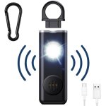 Alarme personnelle, 130db alarme de poche avec lumi�re led avertisseur anti agression porte - cl�s s�curit� ...