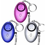 Alarme personnelle, lot de 3 alarmes de scurit porte - cls avec lampe de poche led, mini 140db d'autodfens ...