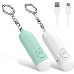 Alarme de poche rechargeable, auto - dfense personnel indispensable avec une sirne anti - agression ...