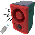 Alarme solaire ext�rieure avec d�tecteur de mouvement et t�l�commande, syst�me de s�curit� avec sir�ne ...
