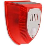 Alarme sonore solaire d�tecteur de mouvement alarme d'avertissement ext�rieur 120db son de s�curit� flash ...
