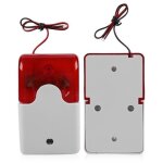 Alarme - - stroboscope filaire - 12v - sir�ne ext�rieure - lumi�re rouge