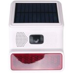 Alarme stroboscopique solaire sans fil, lumi�re sonore, flash, sir�ne ext�rieure pour syst�me wi - fi ...