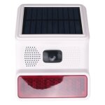 Alarme stroboscopique solaire sans fil, lumire sonore, flash, sirne extrieure pour systme wi - fi ...
