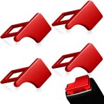 Alarme voiture, 4 pcs boucle ceinture voiture, protecteur de clip de boucle de ceinture de s�curit� de ...