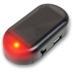 Alarme de voiture lumire led avertissement de scurit solaire systme factice anti - vol flash lampe ...