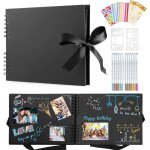 Album photo scrapbooking, albums photos diy avec 12 stylos métalliques, 80 pages scrapbooking livre fait ... Album photo scrapbooking, albums photos diy avec 12 stylos métalliques, 80 pages scrapbooking livre fait ...