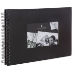 Album photos � spirales 80 pages  ethan  - jusqu'� 160 photos 10x15cm - noir - livraison gratuite
