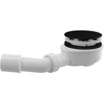 Alcadrain a492noir ensemble de vidange pour receveurs de douche � parois �paisses, noir mat � 90