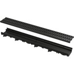 Alcadrain caniveau de drainage 60 mm avec rebord en plastique et grille en plastique profil� en c a15 ...