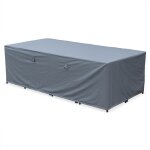 Housse de protection 230x112cm gris foncé - bâche rectangulaire en polyester enduit pa pour tables de ... Housse de protection 230x112cm gris foncé - bâche rectangulaire en polyester enduit pa pour tables de ...