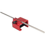 Aligneur cha�ne moto sport - alliage aluminium l�ger - pr�cision maximale - rouge fluorescent - pour ...