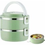 Pour aliments chauds 1400ml isme en acier inoxydable avec poign�e - bo�te repas chaud pour �cole, bureau, ...