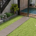 All�e ext�rieure 242 cm chemin de jardin droit en hdpe surface antid�rapante connexion m�tallique poign�e ...