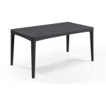 Allibert - jardin table 6 personnes girona wucker rond graphite