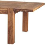 Allonge 45 cm chne massif pour table carre 140 cm fjord