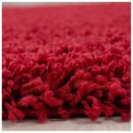 Allotapis - tapis uni shaggy rond bright rouge ø 80 Allotapis - tapis uni shaggy rond bright rouge ø 80