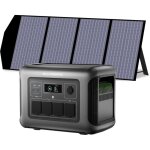 R1500 lite g�n�rateur solaire avec panneaux solaire pliables de 140w, 1056wh batterie lifepo4, 80% de ...