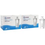 Allspares - cartouche filtrante compatible brita classic (lot de 6)