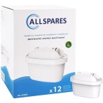 Allspares - cartouche filtrante compatible brita maxtra + (lot de 12)