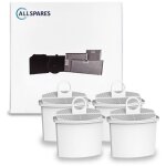 Filtre  eau (4x) pour machine  caf braun remplacement pour les modles de filtre pureaqua brsc 006 ...