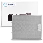 Allspares - filtre � graisse en m�tal 318x257mm 181471 / 89000760 par