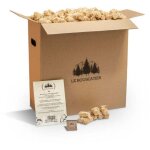 Allume - feu cologique en laine et cire de bois 100% naturels pour chemine pole cuisinire barbecue ...