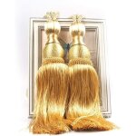 Alovez - 1 paire d'embrasses de rideaux � pompons, d�coration de fen�tre, boules de glands, attaches ...