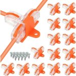 Alovez - 16pcs borne connexion electrique type t connecteur de fil compact, conducteur compact fil connecteurs ...